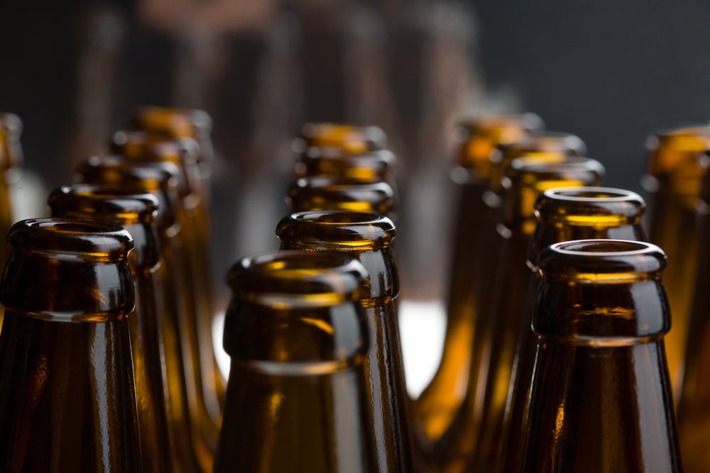 Beer bottles, izolated studio shot